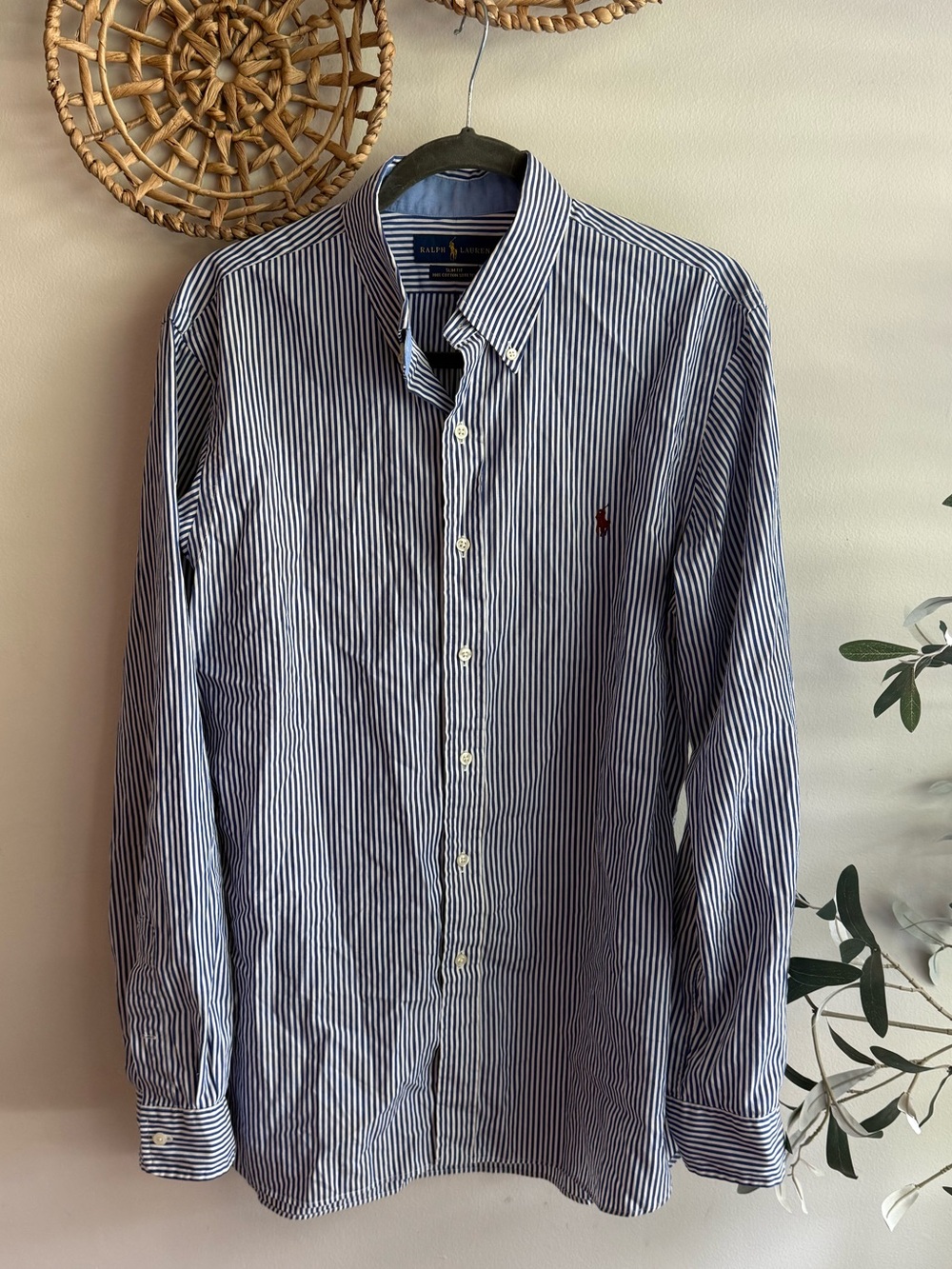 Ralph Lauren Polo Button Down Stripe Shirt Large